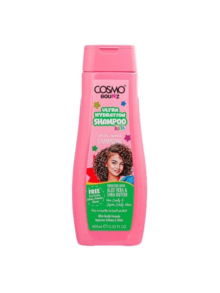 Cosmo Bounz Ultra Hydration Shampoo for Kids Curly Hair with Aloe Vera & Shea Butter - 400ml