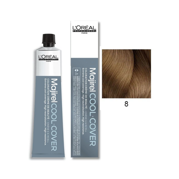 Blonde Hair Dye Light Shade 8 Permanent Gray Coverage L'Oreal Paris 50ml