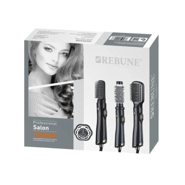 Rebune Hair Dryer RE-2024 1200W with 3 Interchangeable Heads