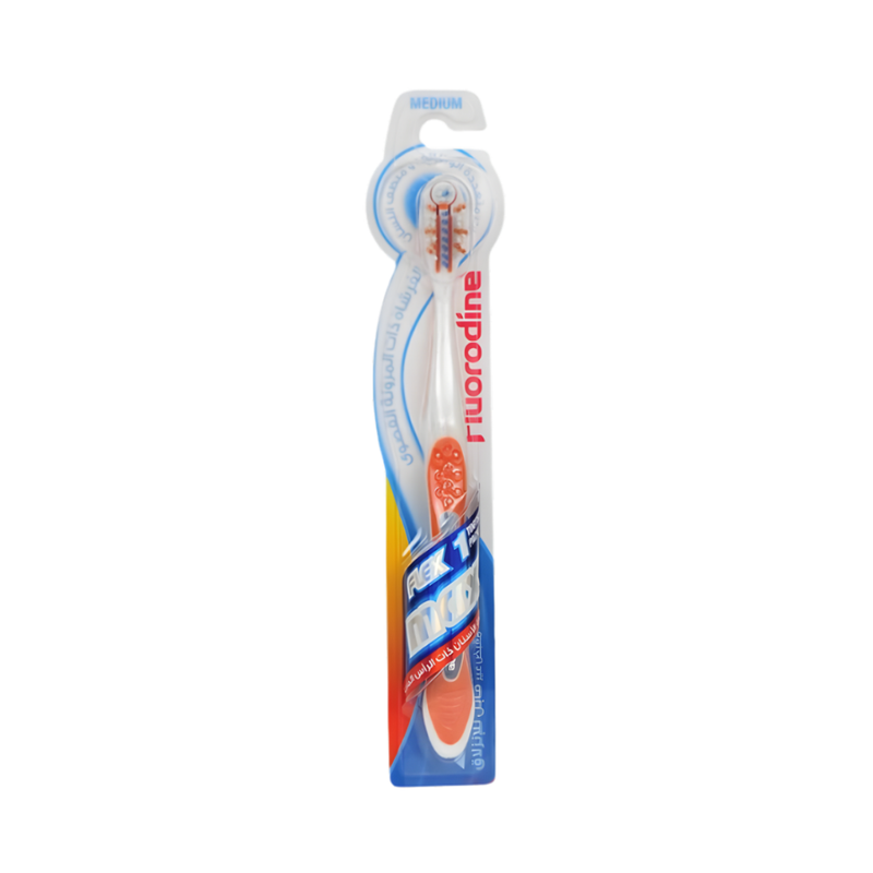 Fluorodine Flex Max Medium Toothbrush - Plaque Removal & Gum Care