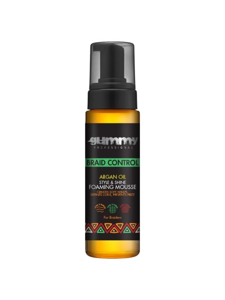 Gummy Professional Braid Control Foaming Mousse with Argan Oil - 200ml