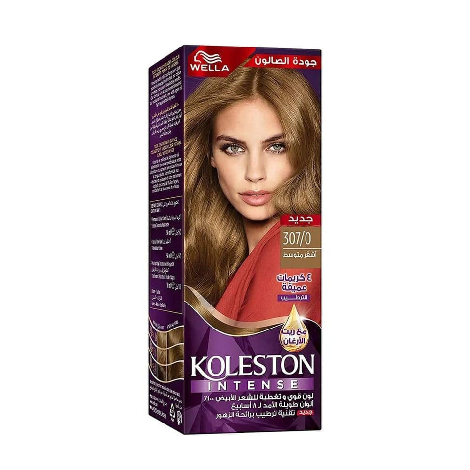 Wella Koleston Intense Hair Color Medium Blonde Permanent Hair Dye 307/0