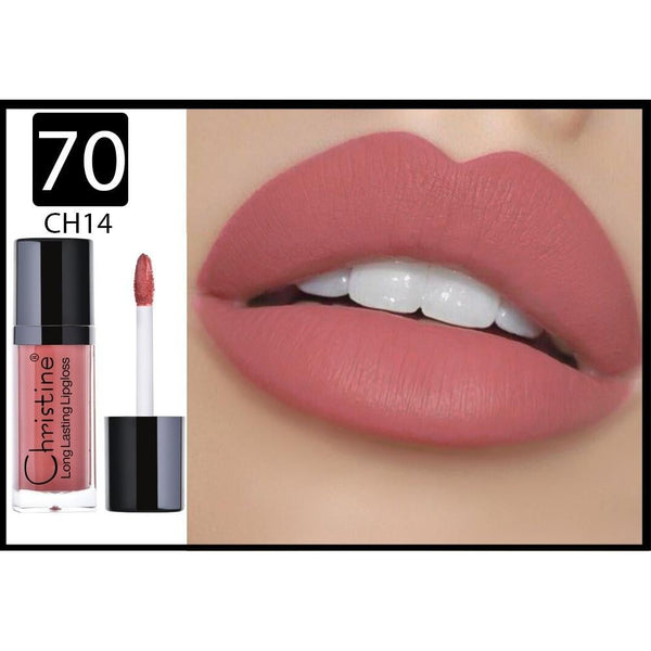 Christine Touch Liquid Matte Lipstick W70, Long-Lasting Color