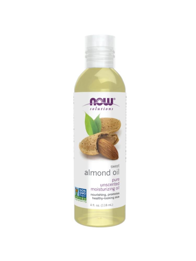 Now Foods Pure Sweet Almond Oil for Skin & Hair - 118ml