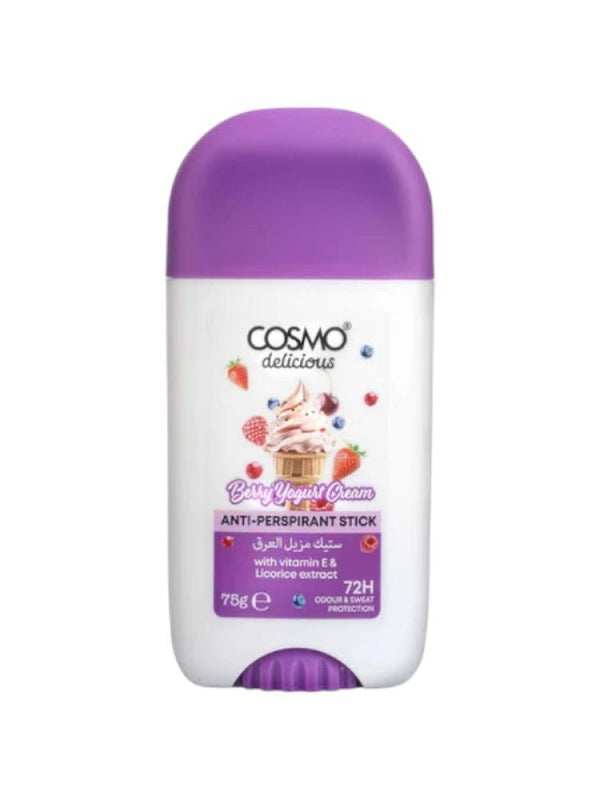 Cosmo Raspberry Cream & Yogurt Antiperspirant Stick - 75g