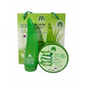 Best Skincare Set Aloe Vera Gel & Scrub Moisturising Exfoliating Morvon 300ml+150ml