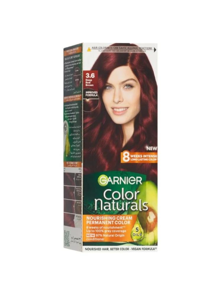 Best Semi Permanent Hair Color for Dark Hair Garnier 3.6 Deep Reddish Brown 1 Pack
