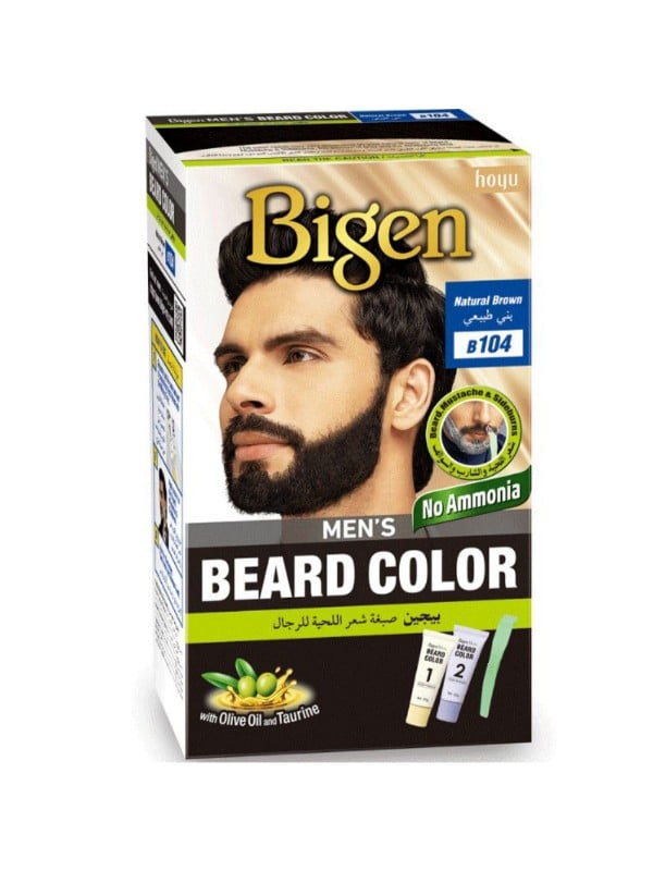Brown Beard Dye Natural Brown B104 Bigen 40g