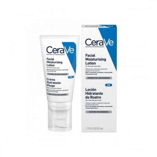 CeraVe Nighttime Facial Moisturizing Lotion with Hyaluronic Acid, 52ml