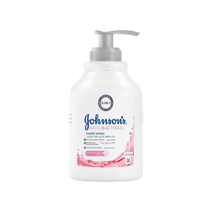 Antibacterial Hand Wash Almond Blossom Softening Gentle Johnson's 300ml