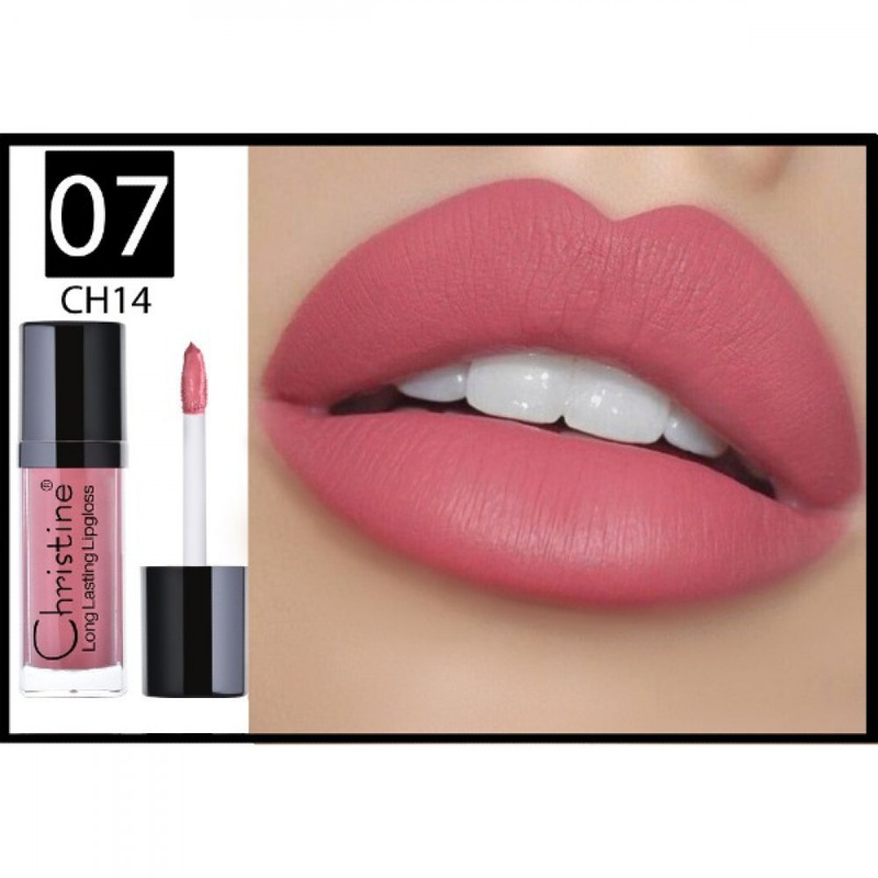 Matte Liquid Lipstick Moisturising Long-Lasting Shade 07 Christine 6.8g