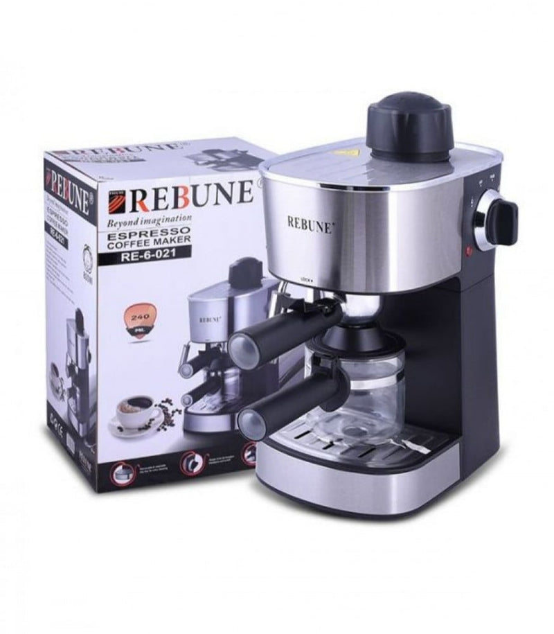 Rebune Espresso Machine RE-6-021 Black Silver
