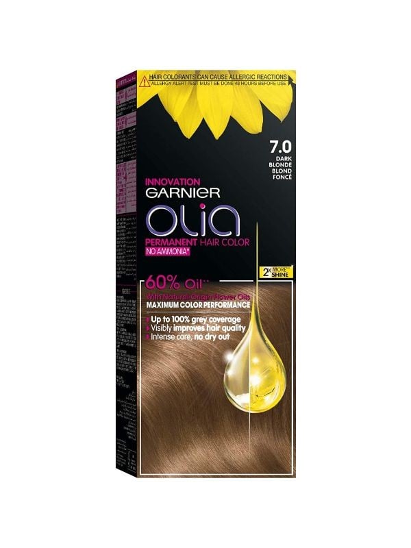 Blonde Hair Dye Ammonia-Free Dark Blonde 7.0 Garnier 1 Pack