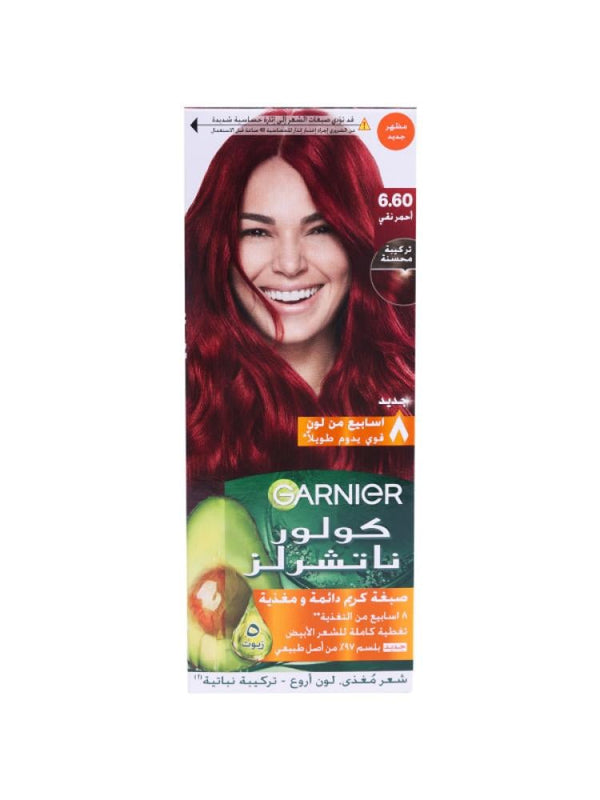 Garnier Color Naturals Hair Dye - Pure Red 6.60 - Grey Coverage