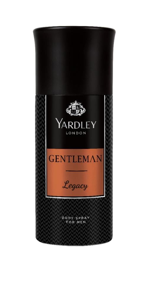 Gentleman Legacy Men Body Spray Active Vitality Scent Yardley 150ml