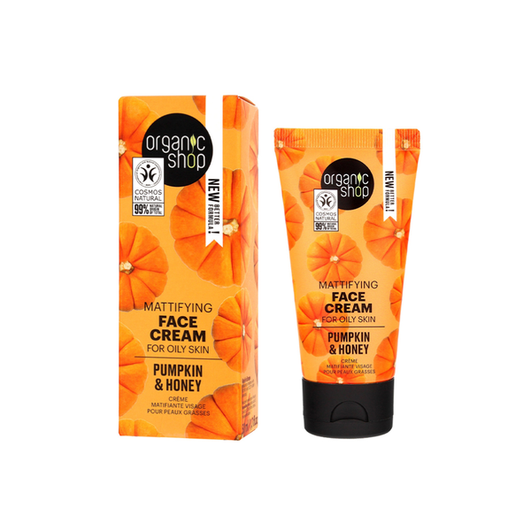 Organic Shop Pumpkin and Honey Face Cream for Oily Skin 50ml