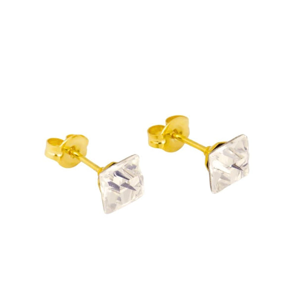 Studex Medical Zircon Stud Earrings S649 Nickel-Free Gold-Plated