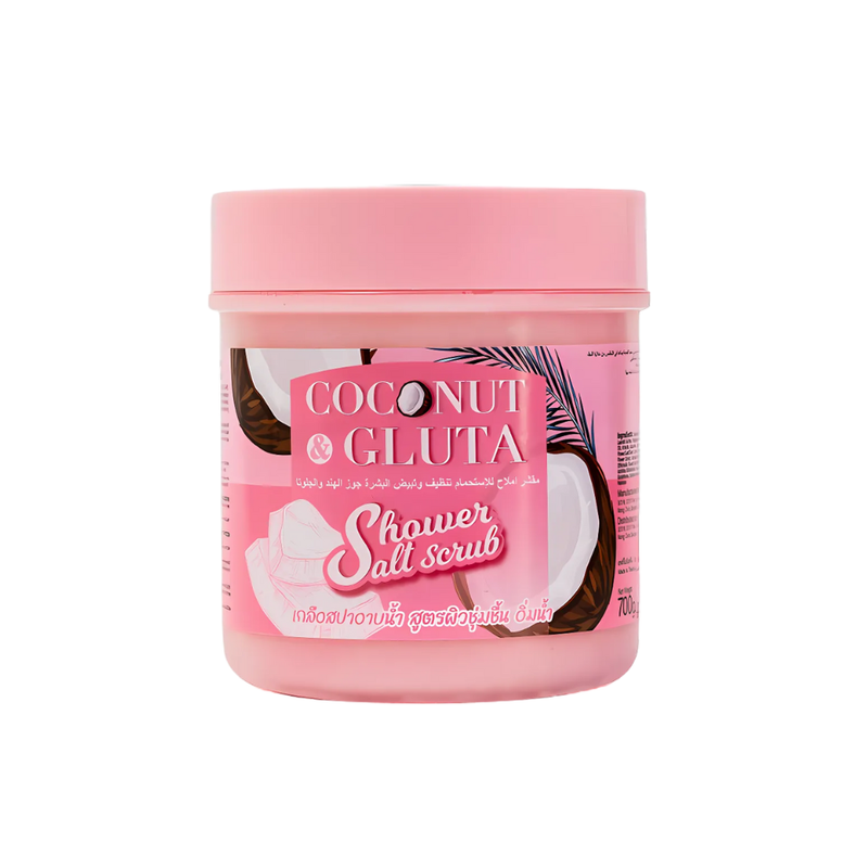 Salt Scrub Body Exfoliating Scrub Coconut and Glutathione R&D 700ml