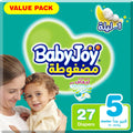 Baby Joy Diapers Size 5 Value Pack 27 Count Absorbent Nappies