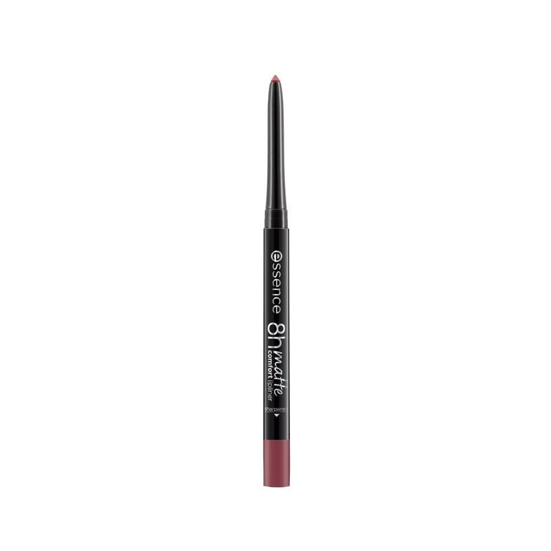 Essence 8H Matte Comfort Lip Liner, 19 Burgundy Besty, Waterproof, Long-Lasting