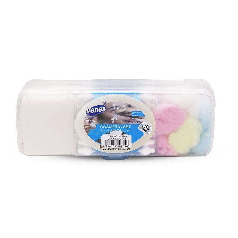 Best Cosmetic Set Soft & Gentle Cotton Pads & Swabs Venex 30-Piece