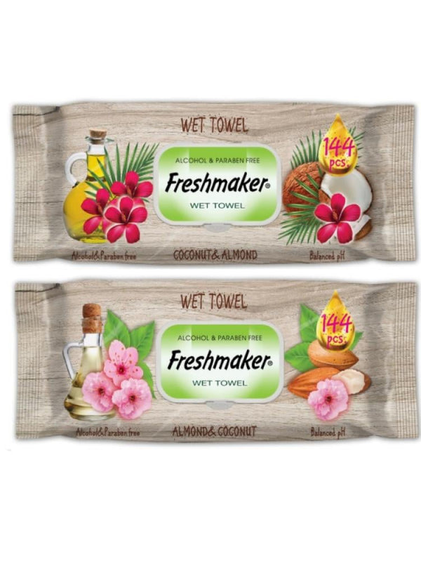 Freshmaker Extra Jumbo Fruit Wipes - 144 Count