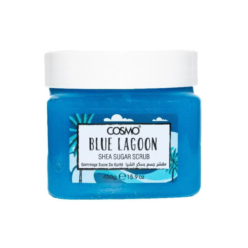 Cosmo Blue Lagoon Sugar Scrub, Shea Butter, Exfoliating, 450g