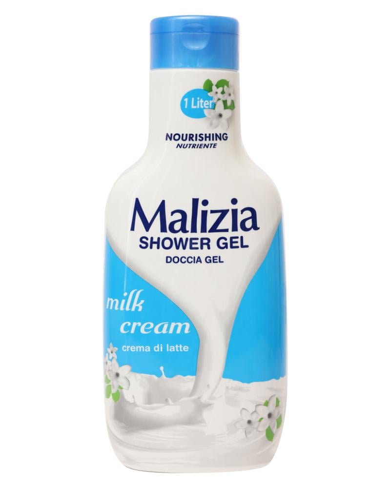 Shower Gel Milk Cream Hydrating Body Cleanser Malizia 1000ml
