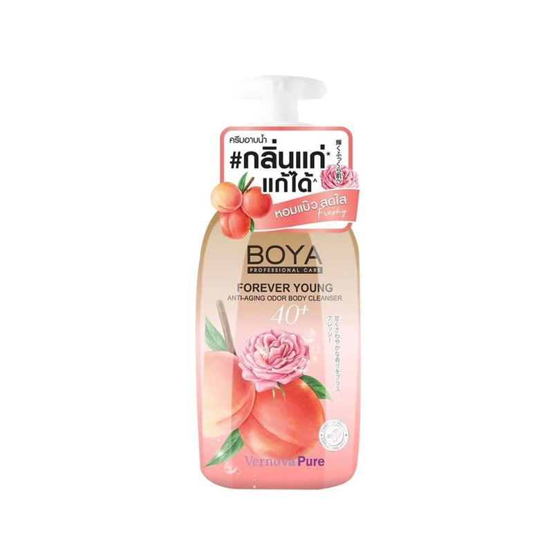 Boya Forever Young Fresh Body Wash, Peach Extract, Japanese Persimmon, 450ml