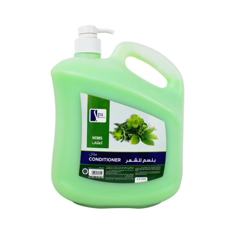 Spa System Herbal Anti-Dandruff & Strengthening Hair Conditioner, 4.2L