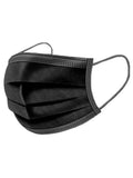 Kazemed 3-Ply Black Medical Face Masks - 50 Count