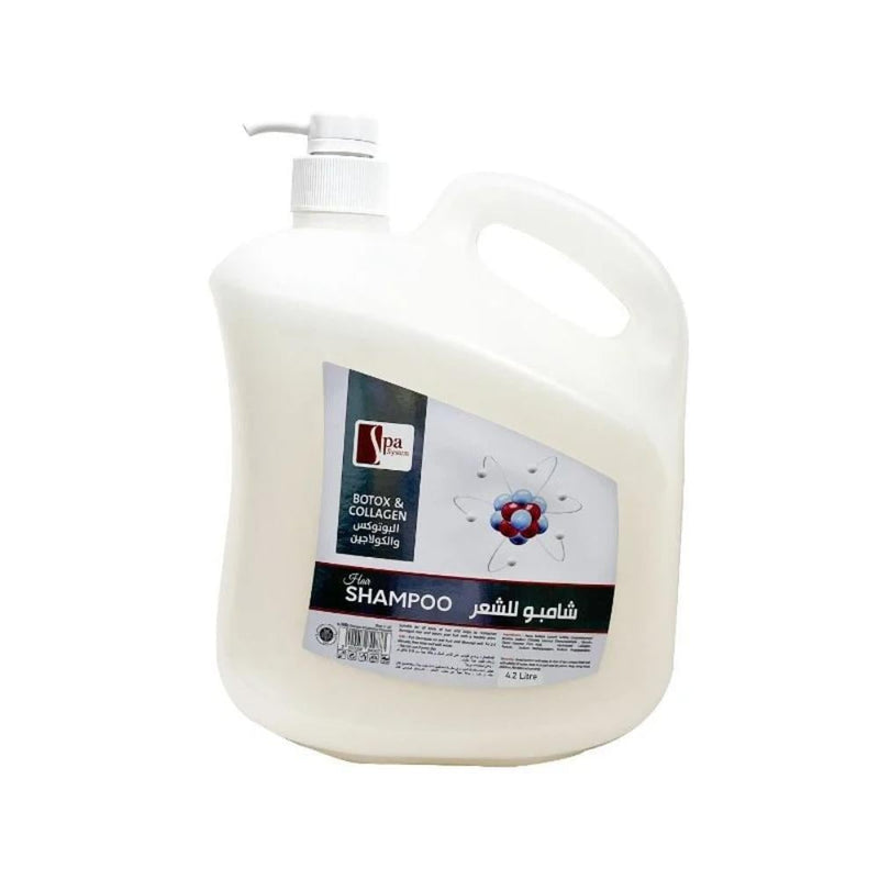 Spa System Collagen Hair Shampoo for Shine and Softness, 4.2L