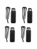 Salon System Hair Rollers with Clips - 4 Pieces, Assorted Colors