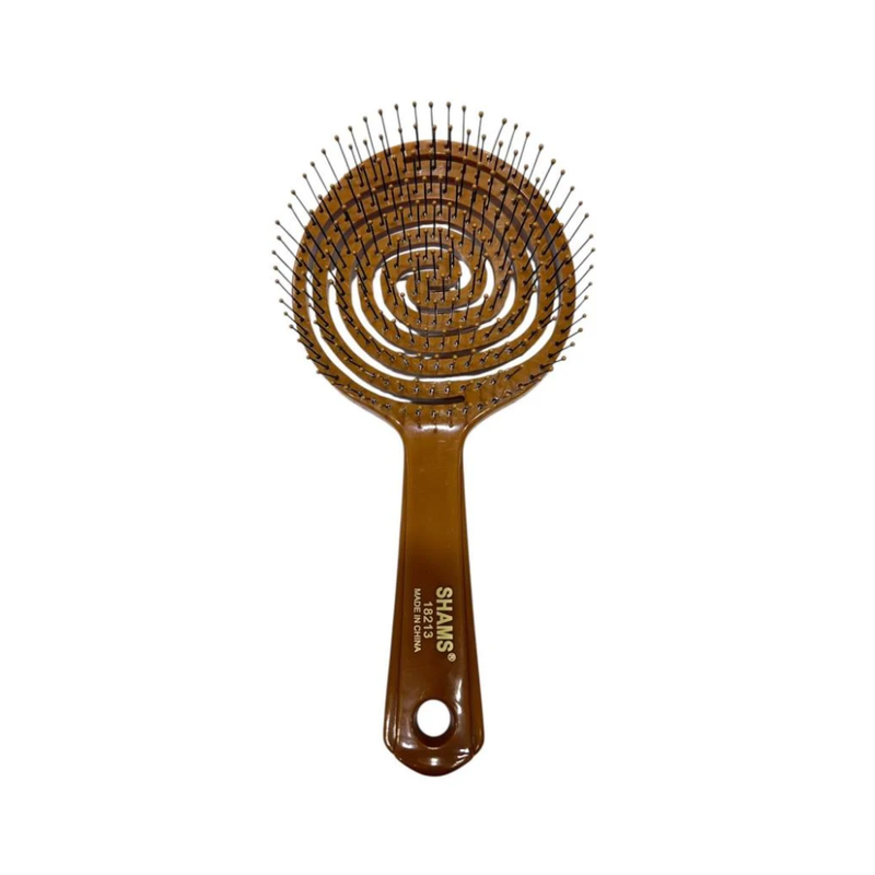 Shams Detangling Hairbrush, Wooden, Small, For Wet or Dry Hair