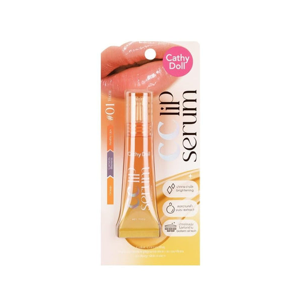 Cathy Doll CC Lip Color Correcting Serum, Yuzu Extract & Hyaluronic Acid, 01 Yuzu