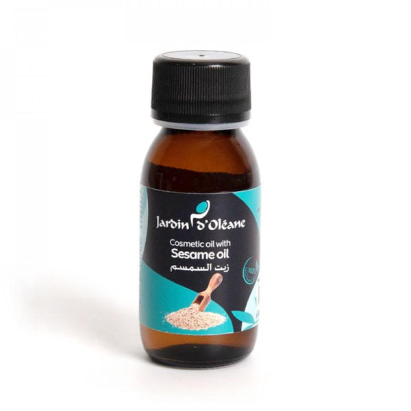 Organic Toasted Sesame Oil for Skin Nourishment - Jardin d Oleane 60ml