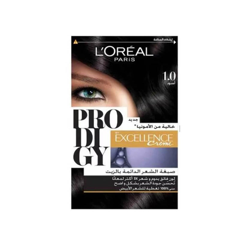Best Permanent Black Hair Dye Ammonia-Free L'Oreal Paris Prodigy 1.0