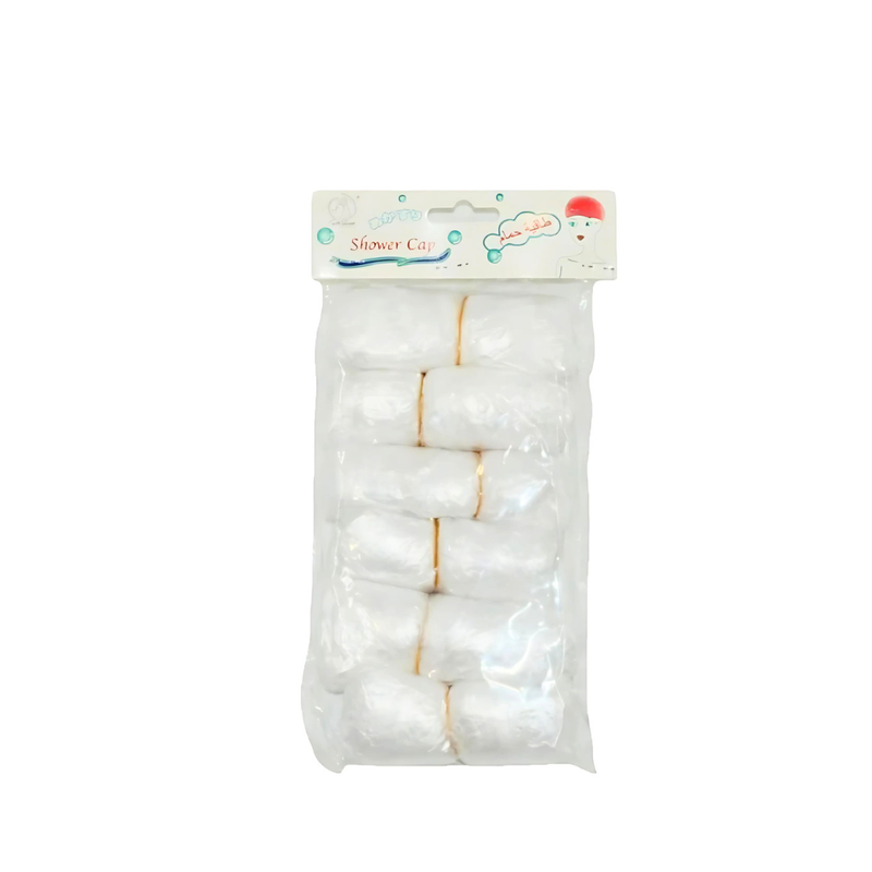 Max Elegance Disposable Shower Caps, Waterproof Plastic, 30 Count