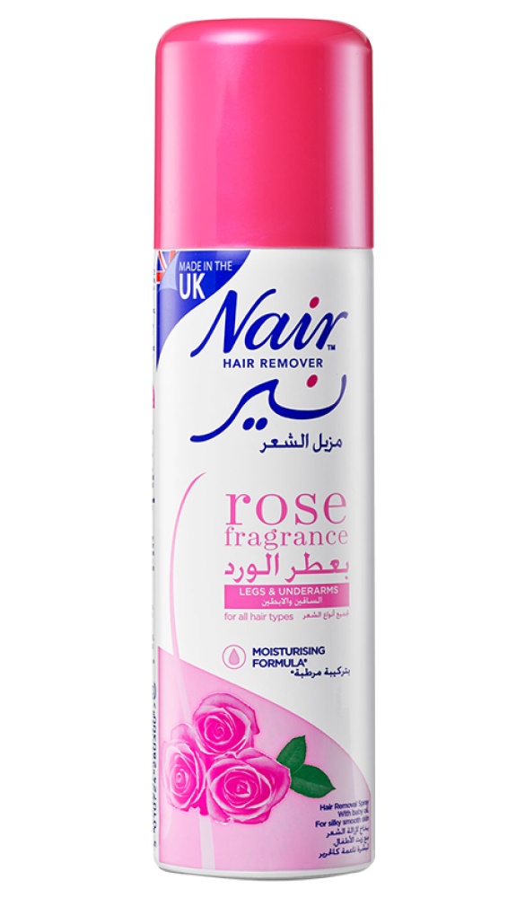 Nair Hair Removal Spray Sensitive Formula Rose Scented 200ml