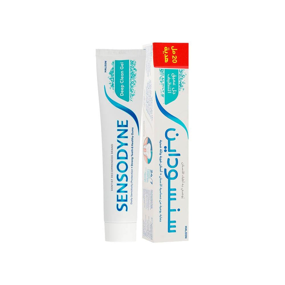 Sensodyne Deep Clean Gel Toothpaste for Sensitive Teeth Fresh Breath 125ml