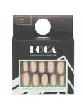 Best Artificial Nails Coffin Pink Chrome Self-Adhesive Luca 24pcs