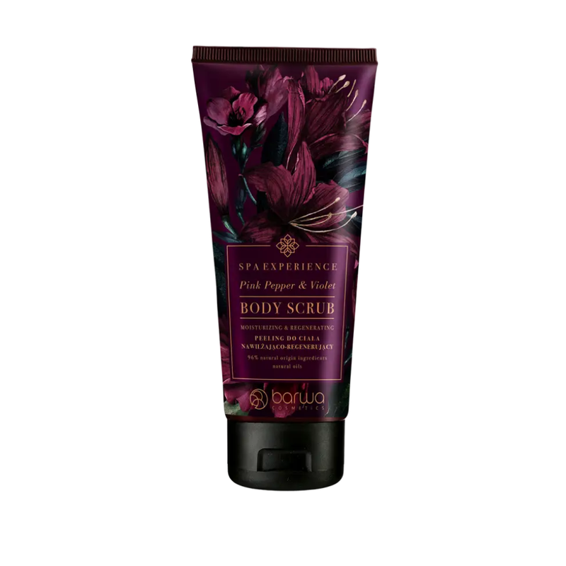 Barua Naturals Body Scrub Pink Pepper Violet Exfoliating 180ml