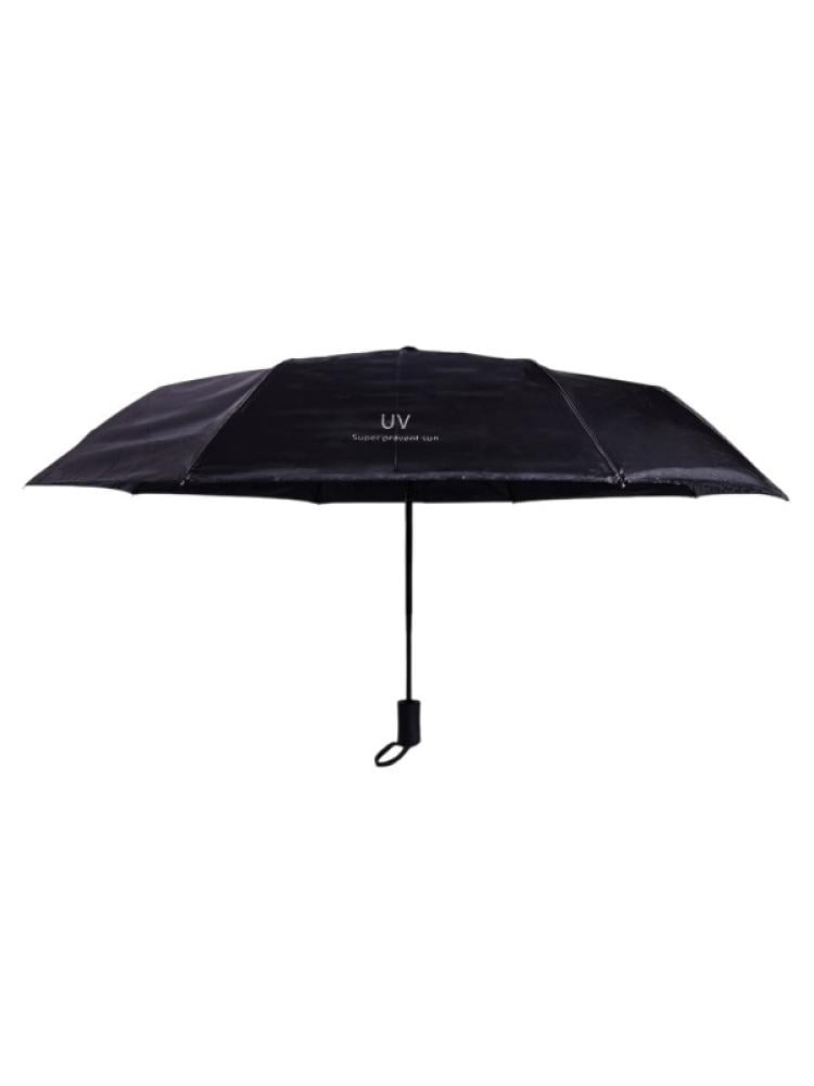 Foldable Sun Umbrella UV Protection Compact Travel Accessory Black