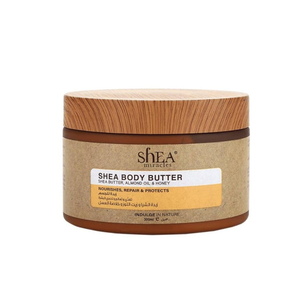 Shea Miracles Body Butter with Almond Oil and Honey, Deep Moisturization, 300ml