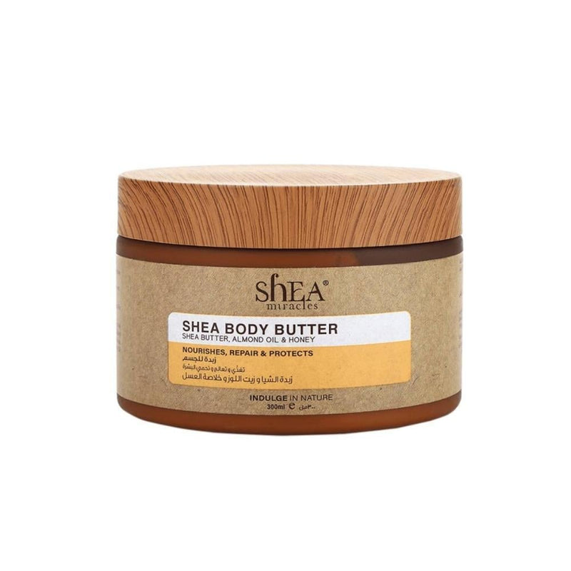 Shea Miracles Body Butter with Almond Oil and Honey, Deep Moisturization, 300ml