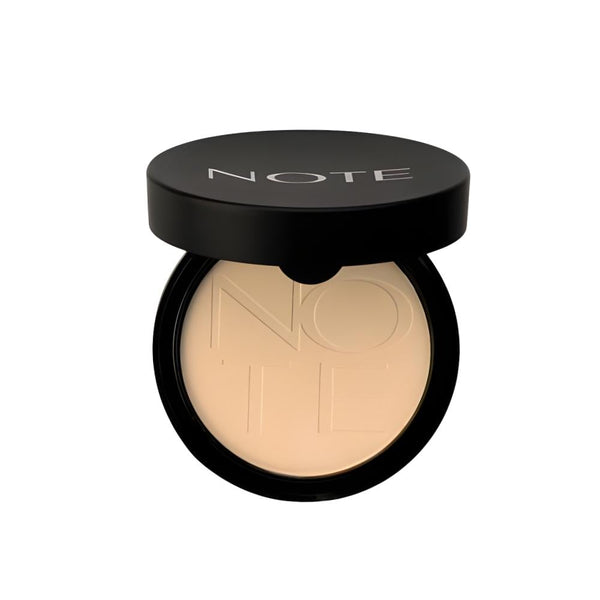 Note Luminous Silk Pressed Powder 03 Medium Beige Matte Finish Argan Oil