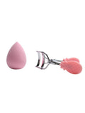 Eyelash Curler and Makeup Sponge Set Lifting Curling Beauty System Random Color