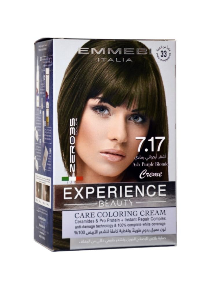 Zero 35 Permanent Hair Dye Kit - Shade 7.17 Ash Purple Blonde