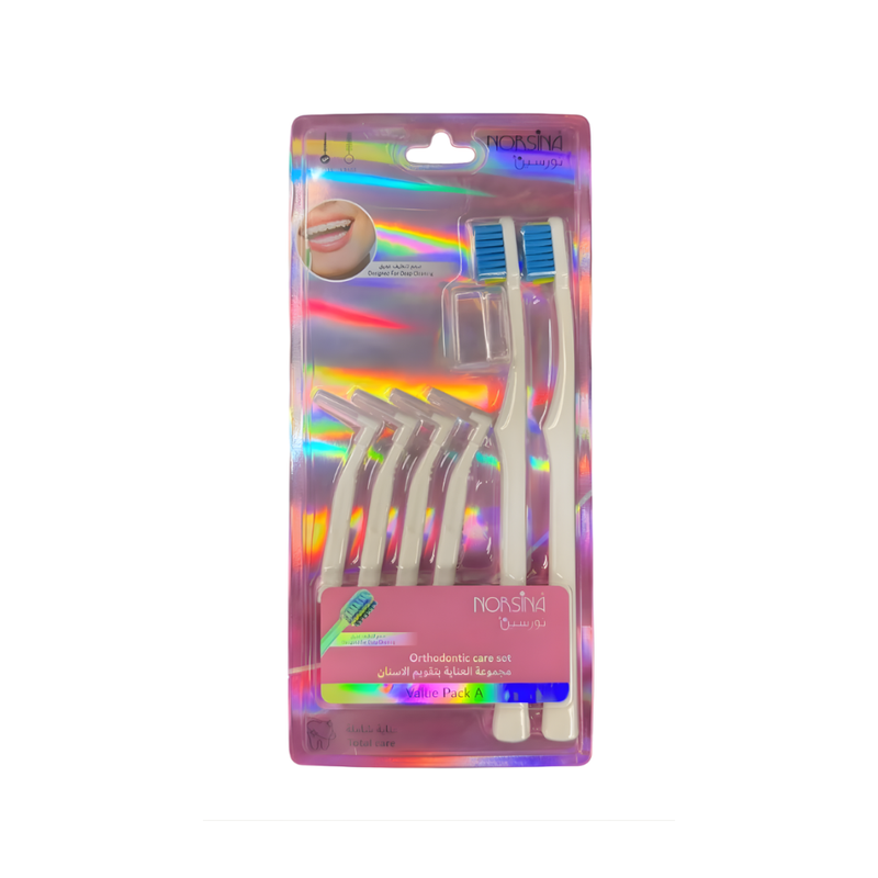 Norsina Orthodontic Care Set A, Braces Cleaning Kit, Interdental Brushes
