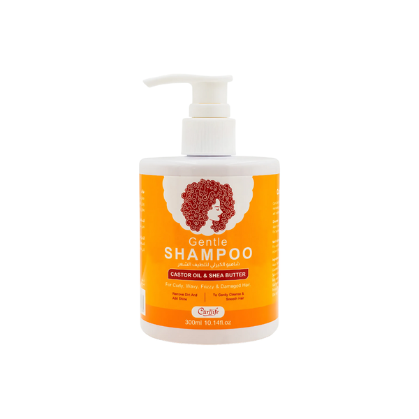 Curllife Castor Oil & Shea Butter Shampoo for Curly Hair, Sulfate-Free, 300ml